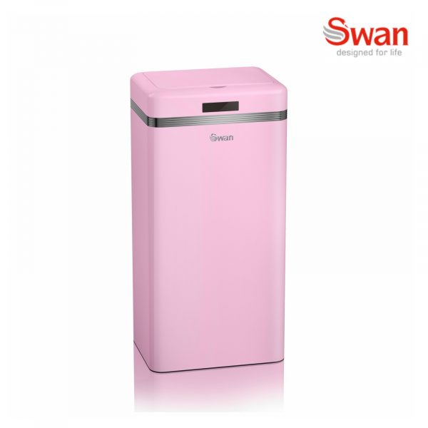 Swan SWKA4500PN Retro Sensor Bin 45L – Pink