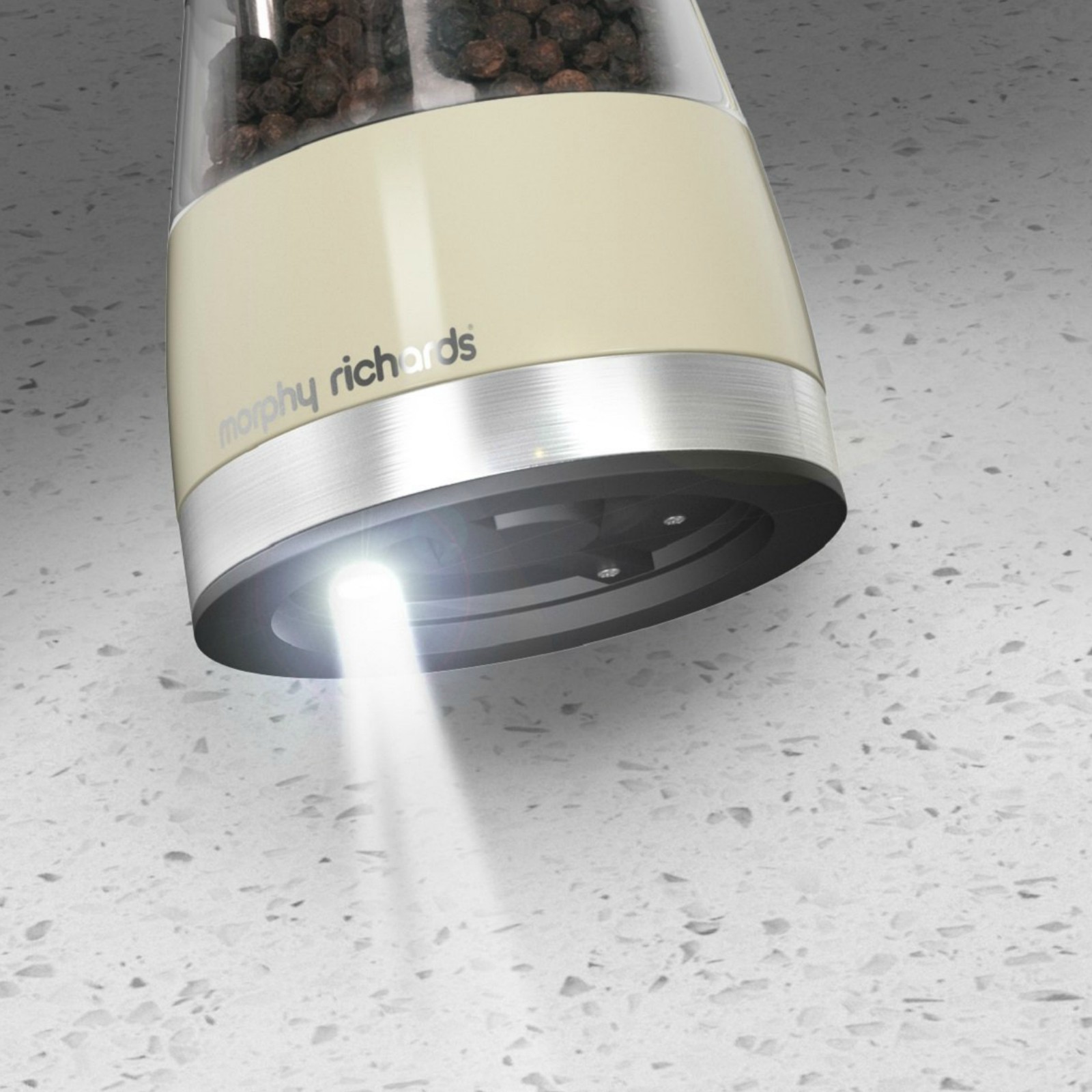 Morphy Richards 974221 Accents Electronic Salt And Pepper Mill Set – Red & Stainless Steel