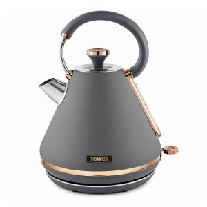 Tower Caveletto Pyramid Kettle 1.7L 3000W – Rose Gold / Grey Tower Caveletto Pyramid Kettle 1.7L 3000W – Rose Gold / Grey