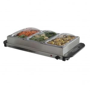 Elgento E322N Three Tray Buffet Server and Hotplate