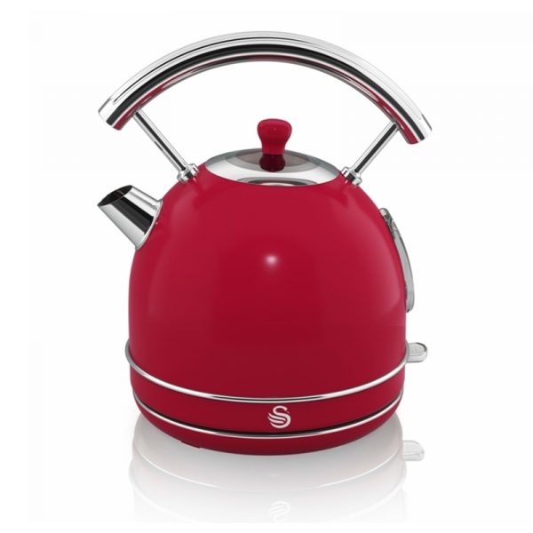 Swan SK34020RN Retro Dome Kettle 1.7L – Red