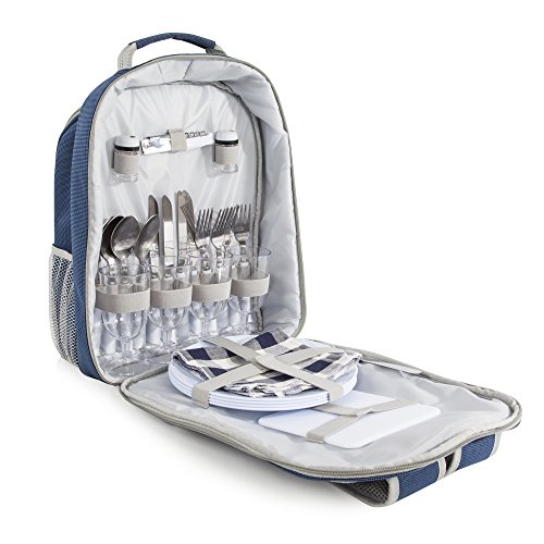 Coast and Country CC20002 4 Person Picnic Backpack – Blue