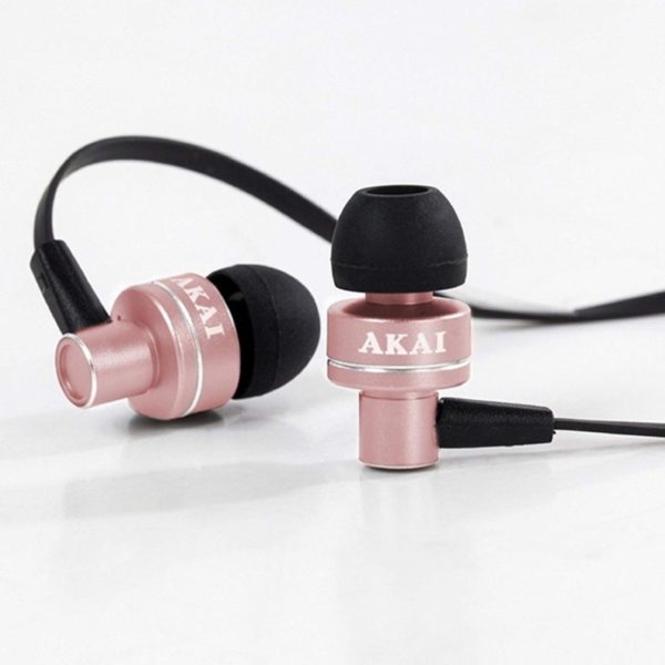 Akai A58049BG Dynmx Noise Isolating Earphones – Rose Gold