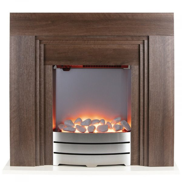 Warmlite WL45011OAK York Fireplace Suite 2000W – Oak Effect
