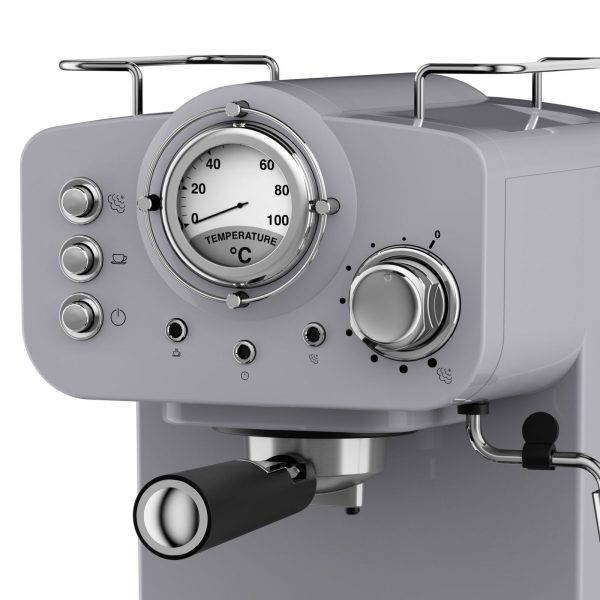 Swan Retro Pump Espresso Coffee Machine – Grey