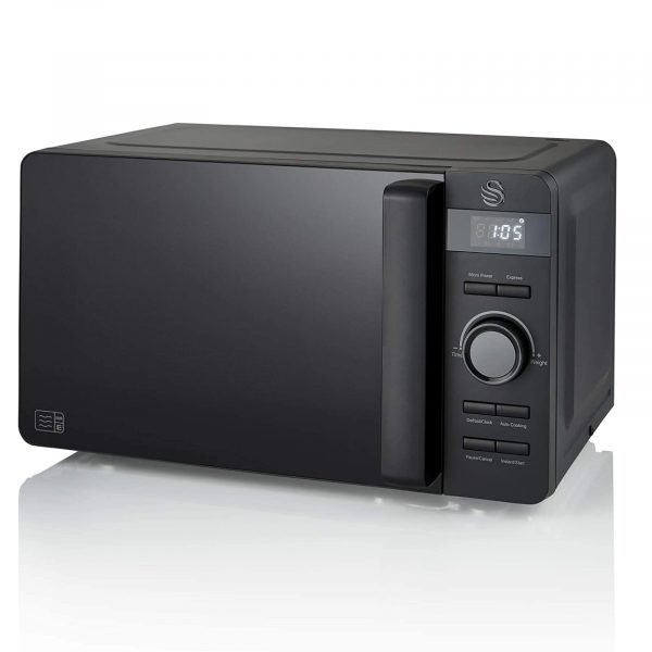Swan SM22037BLKN Stealth 20L Microwave Matte Black