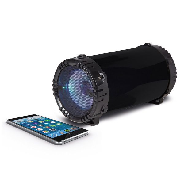 Akai A58060 Light-Up Speaker Portable Wireless Bluetooth – Black