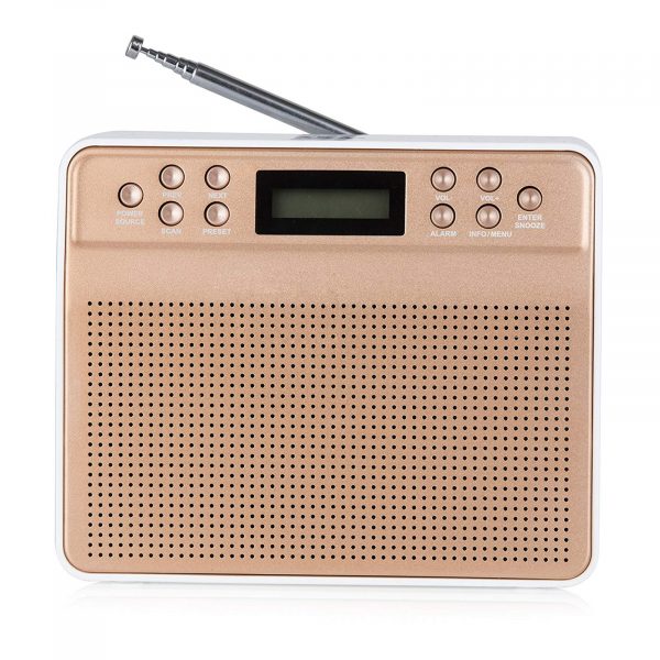 Akai A60013BG Dynmx Portable DAB Radio – Blush Gold