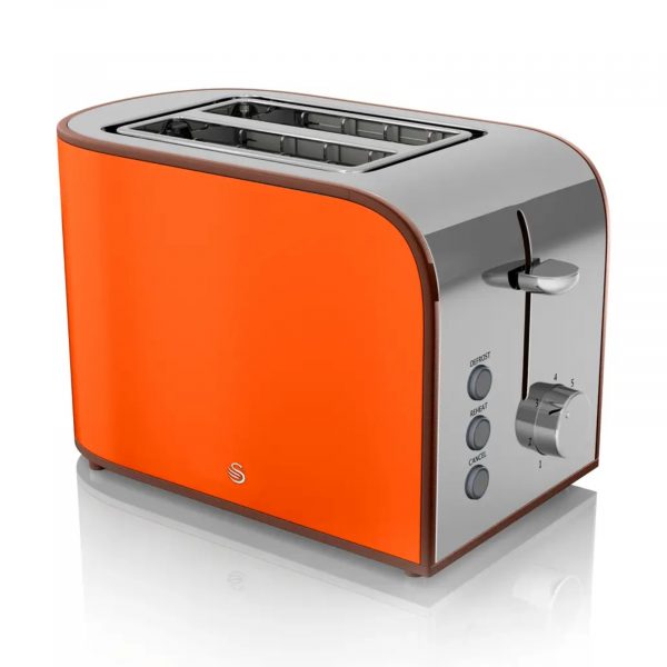 Swan Retro 2 Slice Toaster – Orange