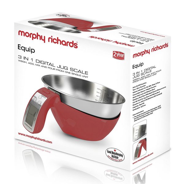 XXX Morphy Richards 46611 3in1 Digital Jug Scale – Red