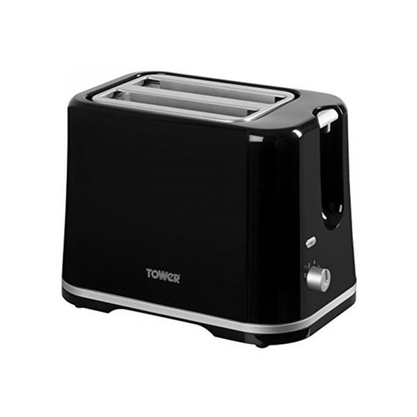 Tower T20009 2 Slice Toaster 870W - Black