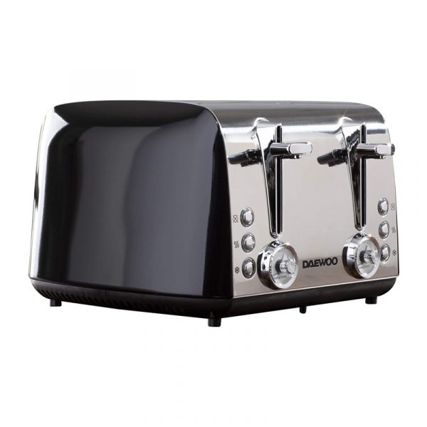 Daewoo SDA1777 4 Slice Toaster – Black