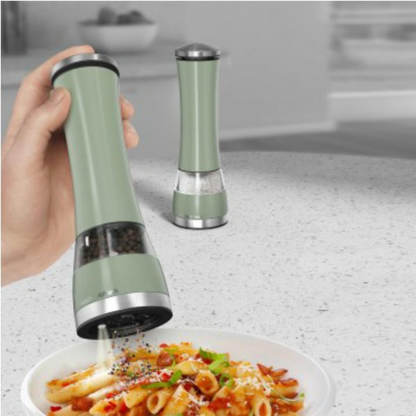Morphy Richards 974227 Accents Electronic Salt and Pepper Mill – Sage Green