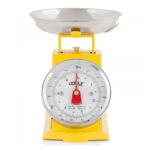 Cook In Colour MCK21003 Traditional Kitchen Scale 3KG – Yellow