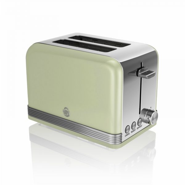 Swan ST19010GN Retro 2 Slice Toaster – Green