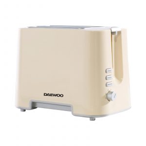 Daewoo 2 Slice Toaster Plastic – Cream