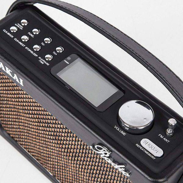 Akai A60016N Retro Bluetooth Wireless DAB Radio – Black