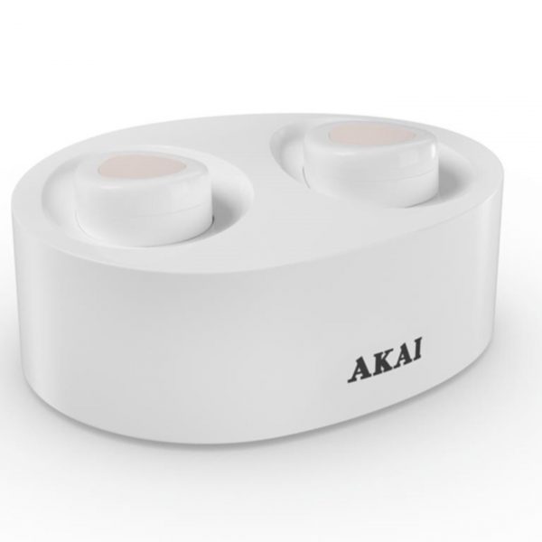 Akai A58061 Bluetooth Wireless Play Buds – White / Pink
