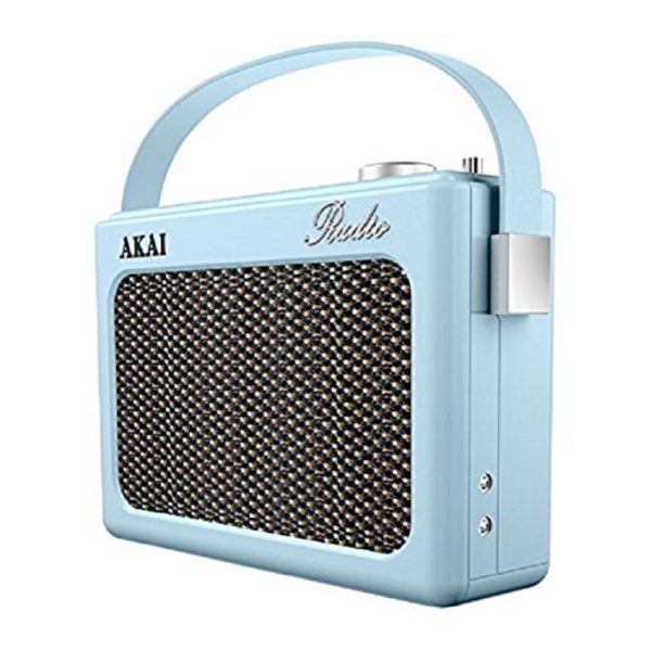 Akai A60016BLN DAB Radio Retro Bluetooth Wireless – Blue