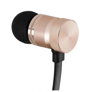 Akai A58068BG Dynmx Headphones with Built In Mic – Blush Gold