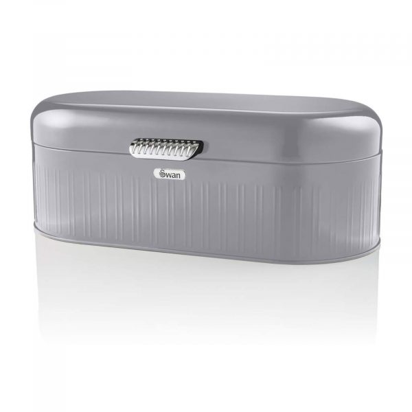 Swan SWKA1014GRN Retro Bread Bin – Grey