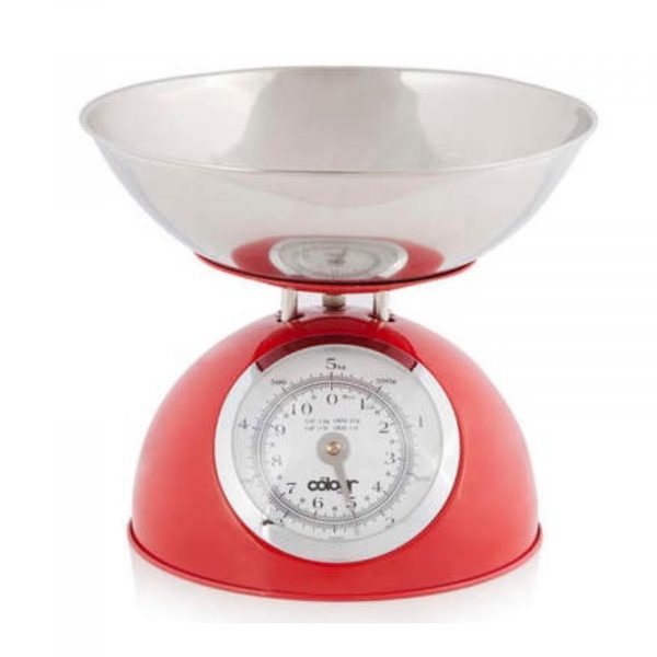 Cook In Colour MCK20000 Dome Kitchen Scale 5kg – Red