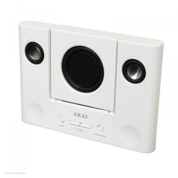 Akai ASDI60190BW Sound Stage 3D Speaker – White