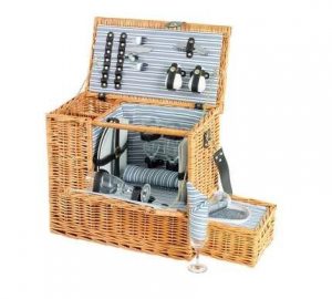 Sandringham OR190 4 Person Wicker Picnic Hamper Basket
