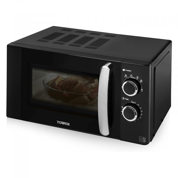 Tower T24009 Manual Microwave 800W – Black
