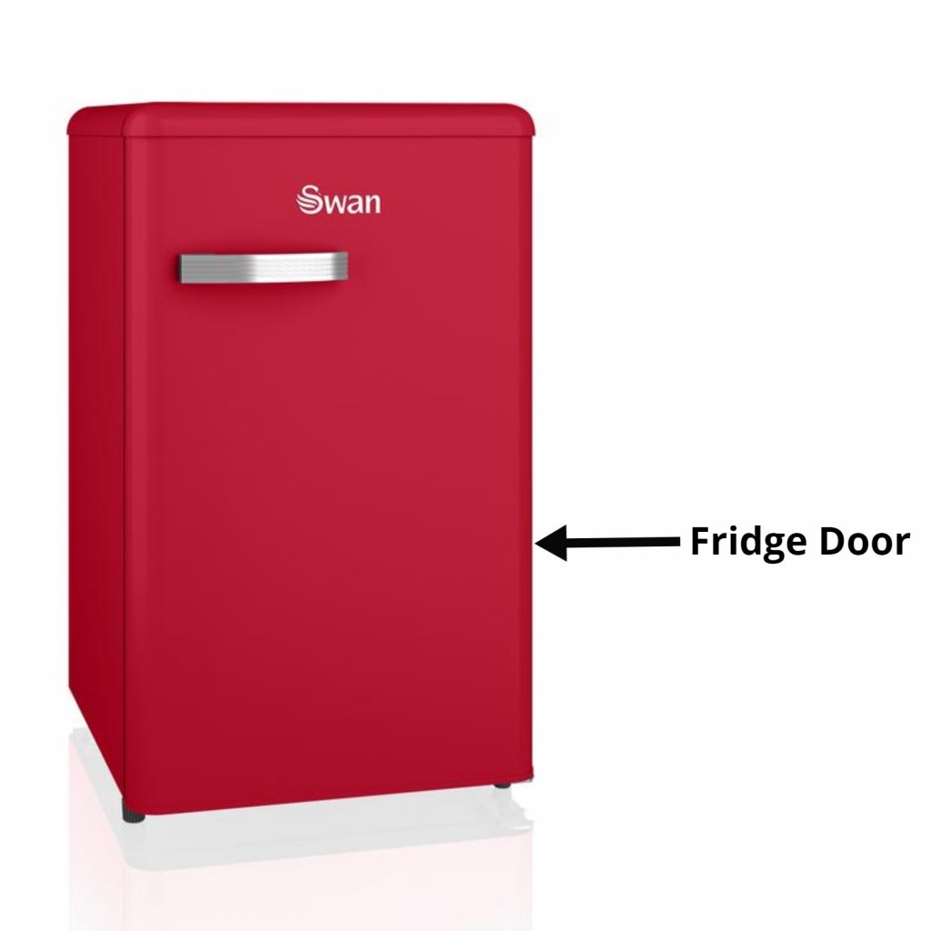 Swan SR11030 Under Counter Replacement Fridge Door Red