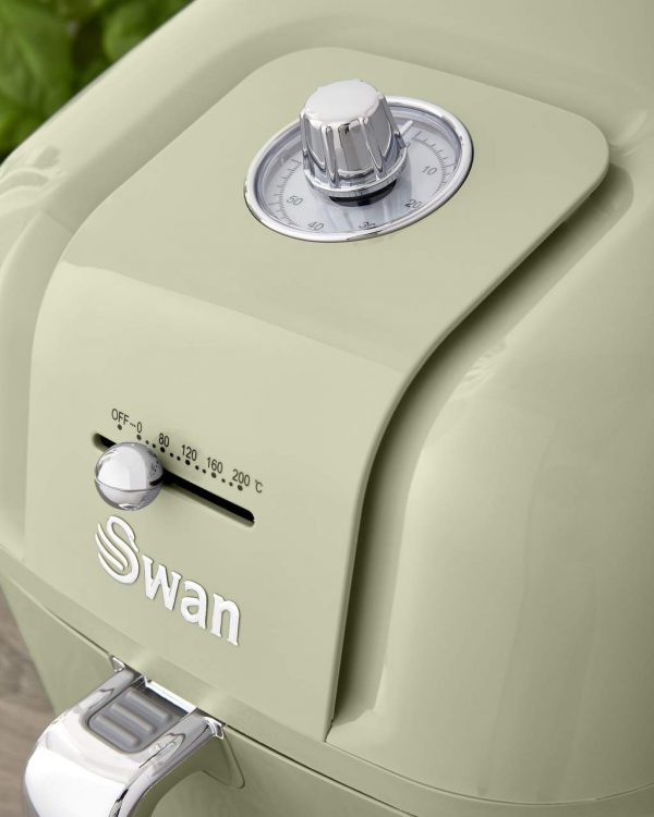 Swan Retro 6L Manual Air Fryer Green SD10510GN