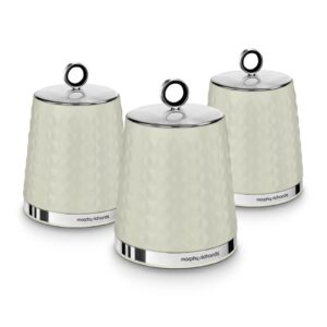 Morphy Richards Dimensions Piece Canisters Ivory Cream
