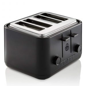 Swan Stealth ST34040BLKN 4 Slice Toaster – Black