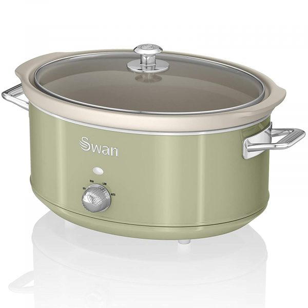 Swan SF17031GN Retro Slow Cooker 6.5L – Green