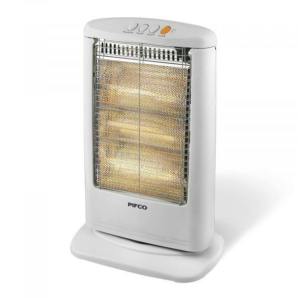Pifco P42001 Halogen Heater 1200 Watt – White