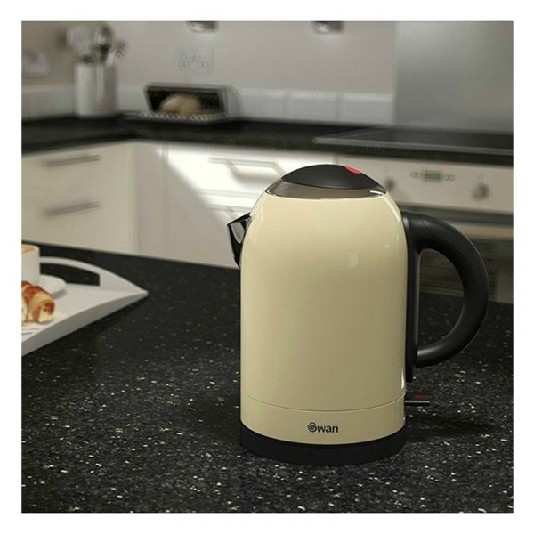 Swan SK29010CREN Bullet Kettle 1.7L – Cream