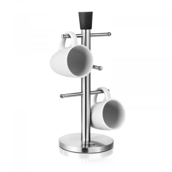 Tower T80101 Mug Tree 6 Cup Holder – Stainless Steel