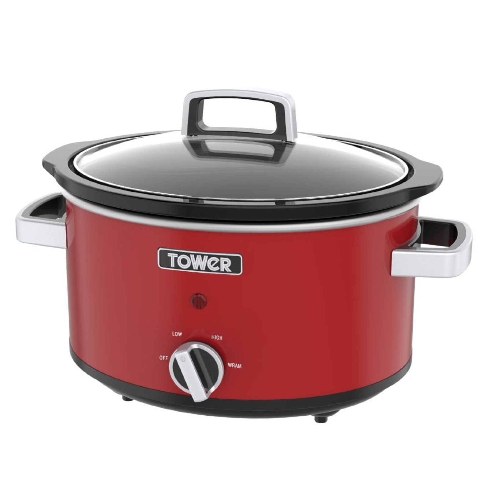 Tower T16018R Slow Cooker 3.5L - Red - Kettle and Toaster Man