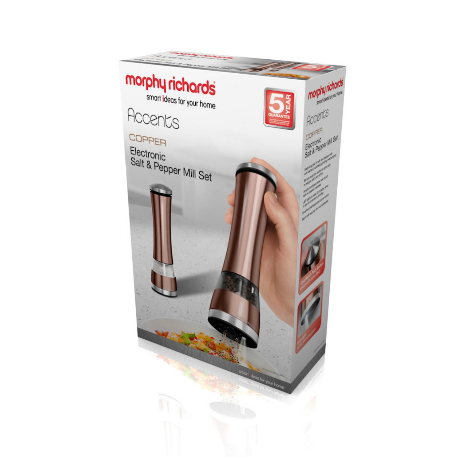 Morphy Richards Accents Electronic Salt and Pepper Shaker Set, Wayfair.co.uk