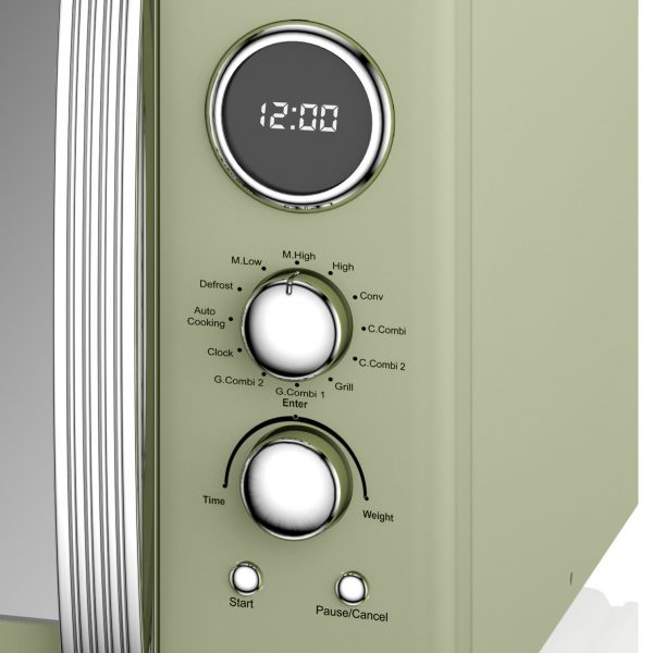 Swan SM22080GN Retro 25L Digital Combi Microwave – Green