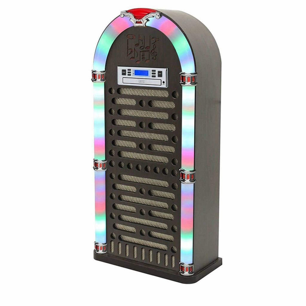 iTek I60017FS Retro LED Display Bluetooth Jukebox CD Player Radio ...