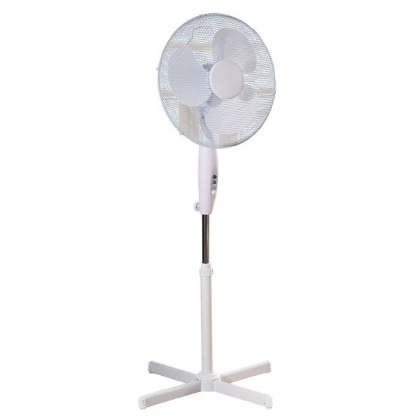 Dunelm 30254606 Pedestal Fan - White