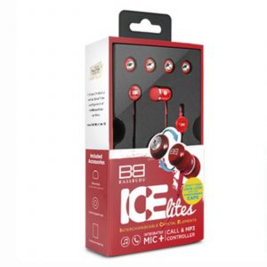 Base Buds Ice Lite Ear Phones – Red Brand New
