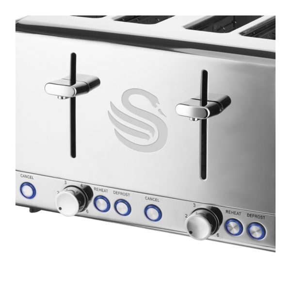 Swan 4 Slice Toaster – Polished Stainless Steel