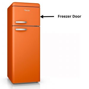 Swan SR11010 Replacement 1/4 Freezer Door Orange