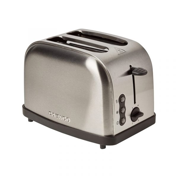 Daewoo 2 Slice Toaster – Stainless Steel