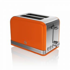 Swan ST19010ON Retro 2 Slice Toaster – Orange