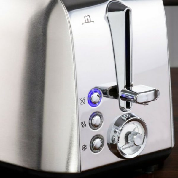 Daewoo SDA1748 2 Slice Toaster – Stainless Steel