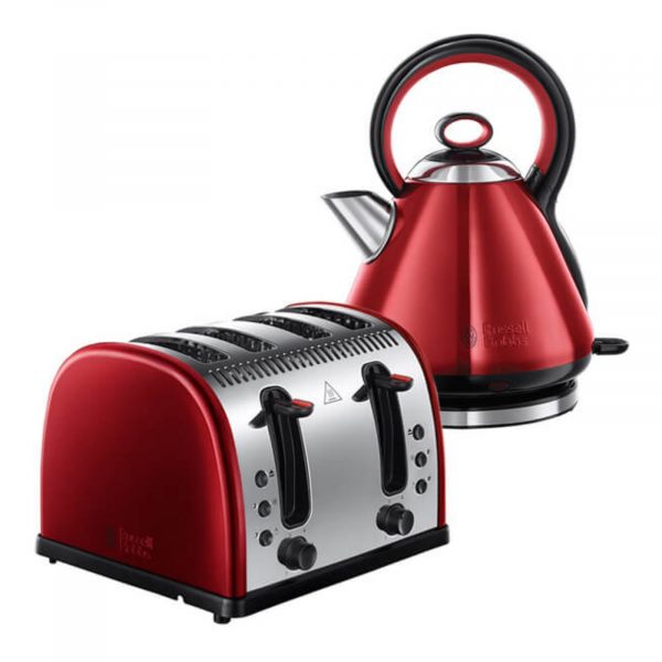 Russell Hobbs Legacy Kettle & Toaster Set Red BRAND NEW
