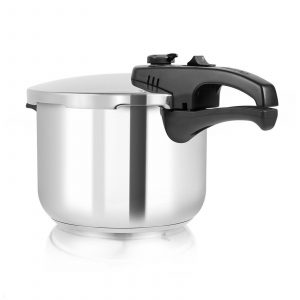 Tower T80244 Pressure Cooker with Steamer Basket 6L – Stainless Steel